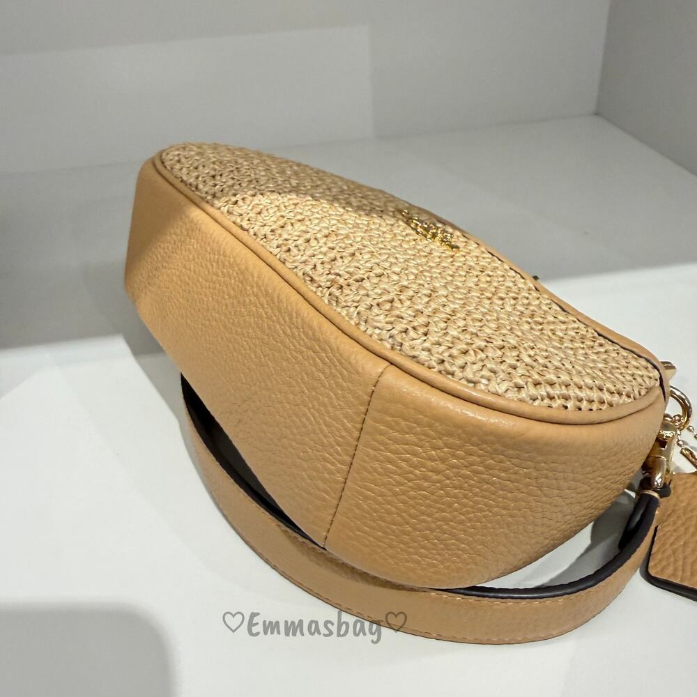 Coach Teri Mini Crossbody Bag CDW66 straw/Gold/Toast - Picture 5 of 6